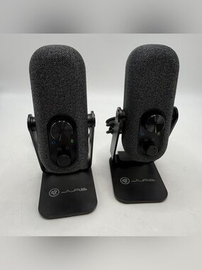JLab Talk USB Condenser Microphone Desktop Podcast Streaming Gaming Gray